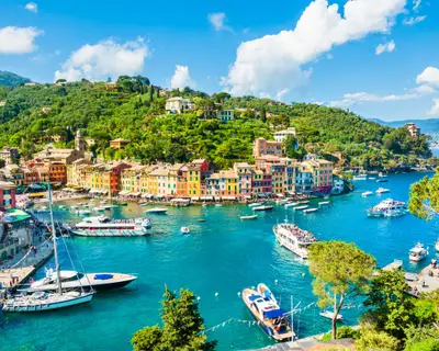 Beautiful view of Portofino, Liguria, Italy