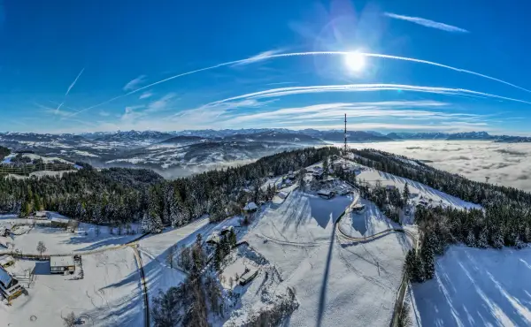 Pferdeschlittenfahrt auf dem Pfänder